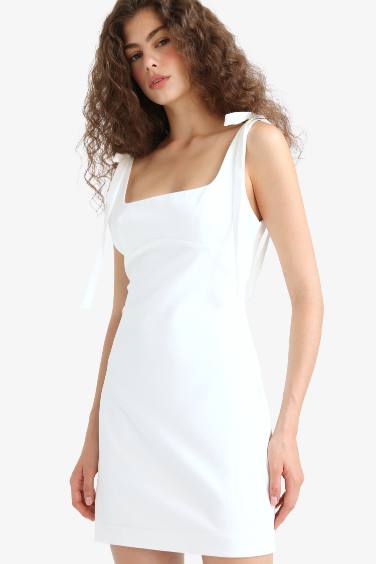 Bodycon Square Collar Mini Dress