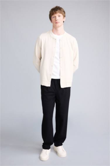 REGULAR FIT Çıtçıt Kapamalı Hırka - Görsel 2