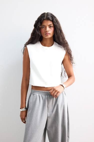 فيست كريب اوفر سايز برقبة مستديرة