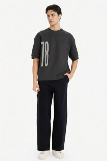 Дышащая футболка Loose Fit с принтом