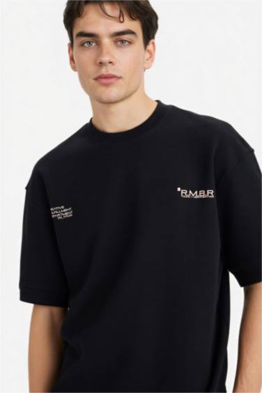 Дышащая футболка Loose Fit с принтом