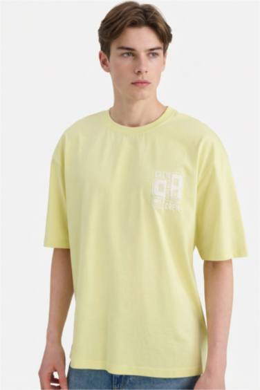 Футболка с принтом из 100% хлопка Boxy Fit