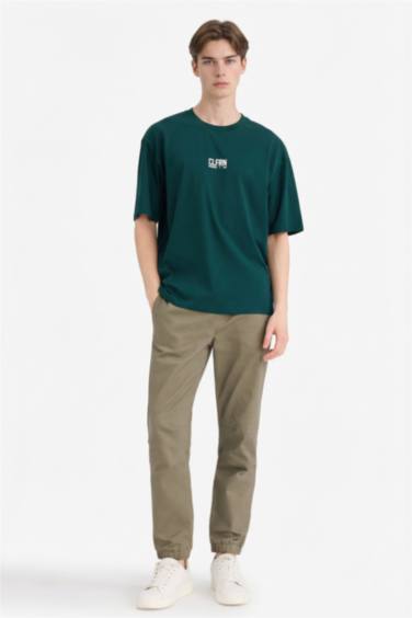 Футболка с принтом из 100% хлопка Boxy Fit