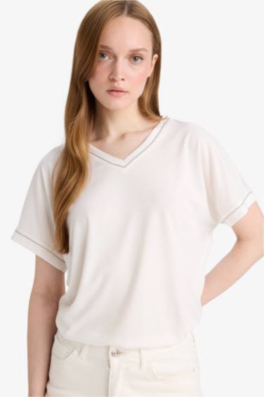 V-Neck Short-Sleeve T-Shirt