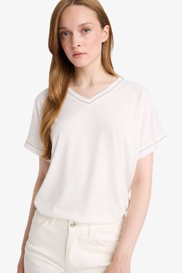 V-Neck Short-Sleeve T-Shirt