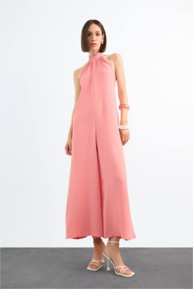 Wide Leg Long Jumpsuit