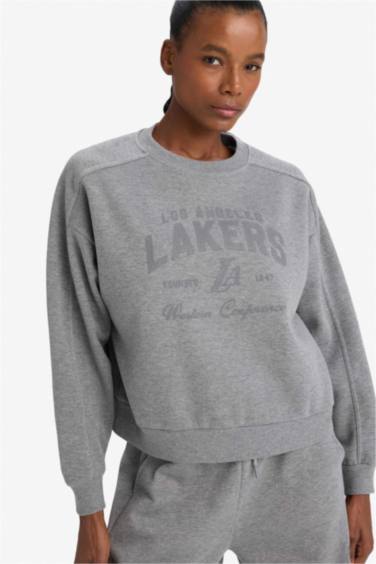 NBA Los Angeles Lakers Bisiklet Yaka Sweatshirt