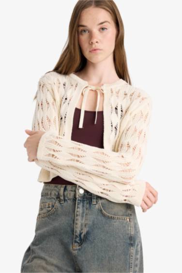 Slim Fit Crew Neck Cardigan