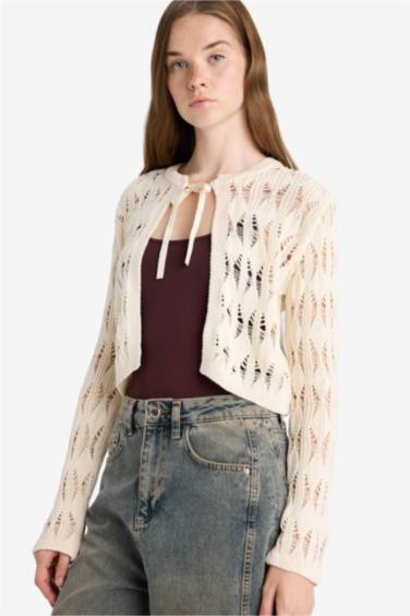 Slim Fit Crew Neck Cardigan