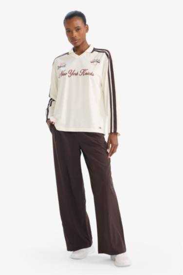 Wide Leg Chicago Bulls Licensed Woven Trousers