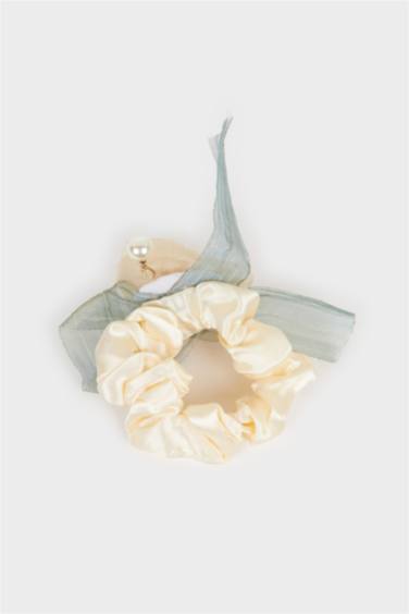 Kadın Gül Desenli Lastik Toka