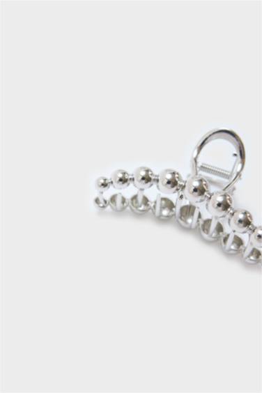 Kadın Silver Mandal Toka