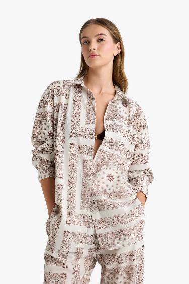 لبس بحر مطبوع قصة عادية من Fall in Love