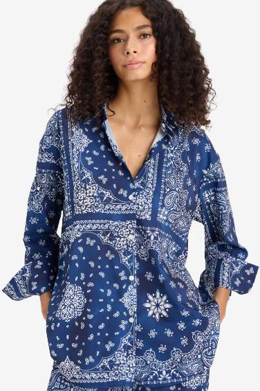 قميص بحر مطبوع قصة عادية من Fall in Love