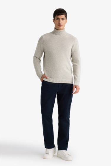 Standard Fit Turtleneck Knitwear Pullover