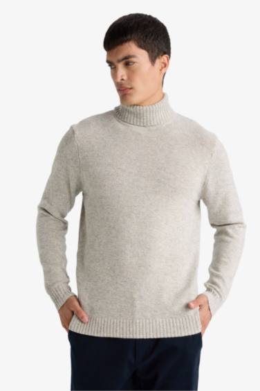 Standard Fit Turtleneck Knitwear Pullover