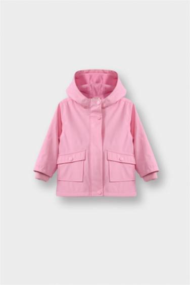 Baby Girl Hooded Waterproof Puffer Jacket
