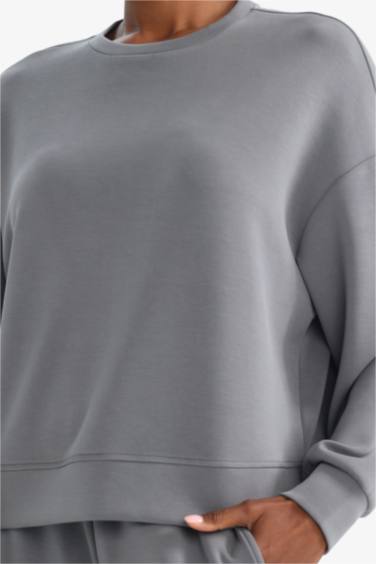 Crew Neck Modal Sports Sweatshirt