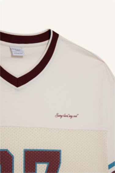 Boxy Fit Crew Neck Short Sleeve T-Shirt