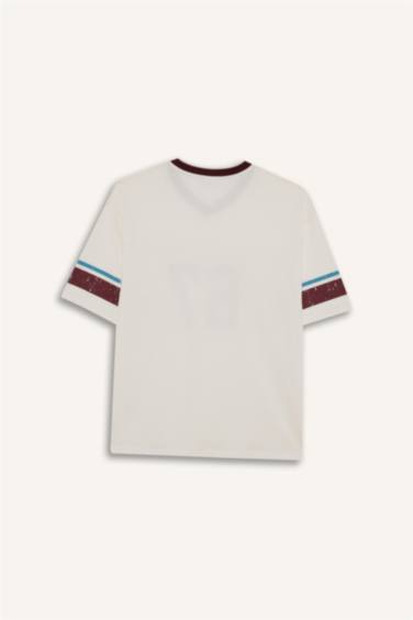 Boxy Fit Crew Neck Short Sleeve T-Shirt