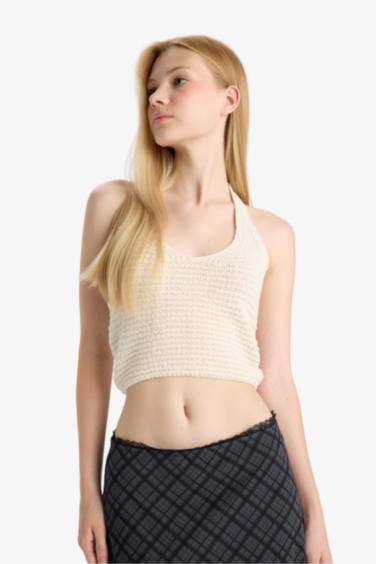 Slim Fit Halter Neck Tank Top