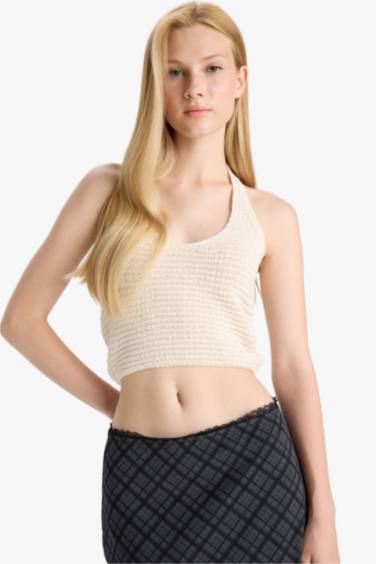 Slim Fit Halter Neck Tank Top