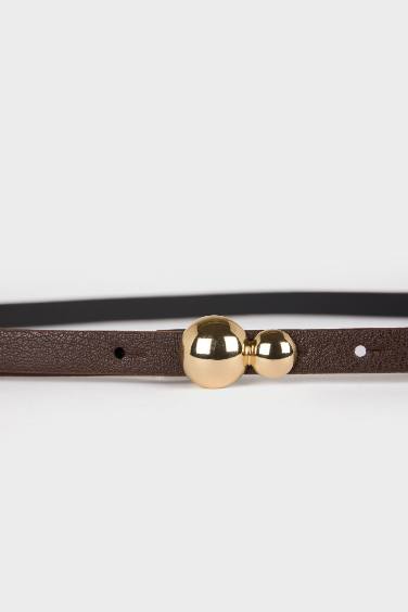 Kadın Suni Deri Elbise Kemeri