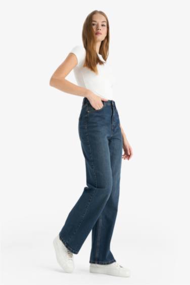 90's Wide Leg High Waist Straight Leg Jeans