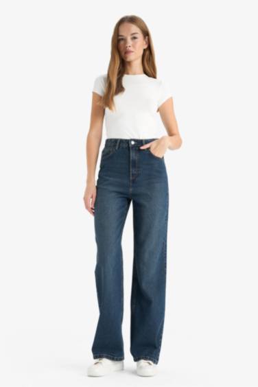 90's Wide Leg High Waist Straight Leg Jeans