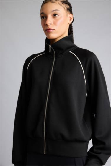 Кардиган из модала с воротником-стойкой Standart Fit