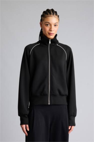 Кардиган из модала с воротником-стойкой Standart Fit