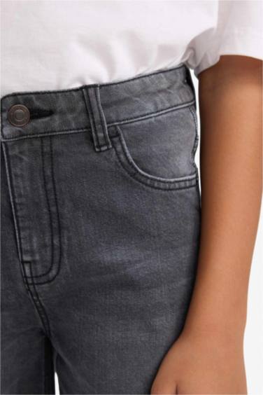 Erkek Çocuk Straight Fit Düz Paça Jean Pantolon