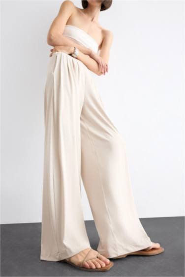 Baggy Fit Taffeta Trousers