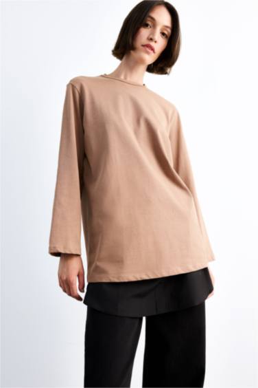 Relax Fit Elastic Banded Waist Poplin Hijab Cover Piece