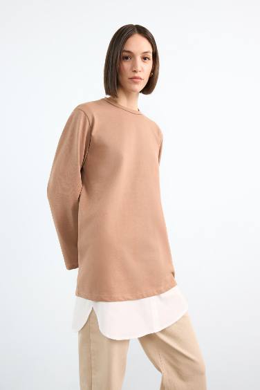 Relax Fit Poplin Skirt