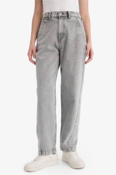 Длинные джинсы Carrot Fit с высокой талией