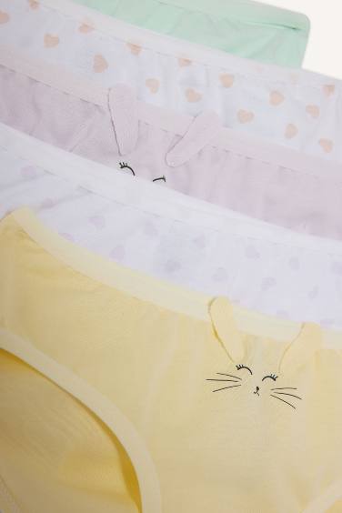 Girl Animal Print 5 Piece Panties