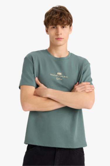 تيشيرت نص ردن اوفر سايز بياخة مستديرة