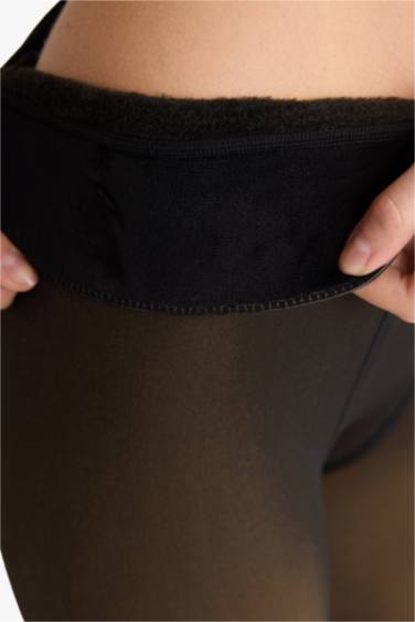 Kadın Siyah Termal Külotlu Çorap