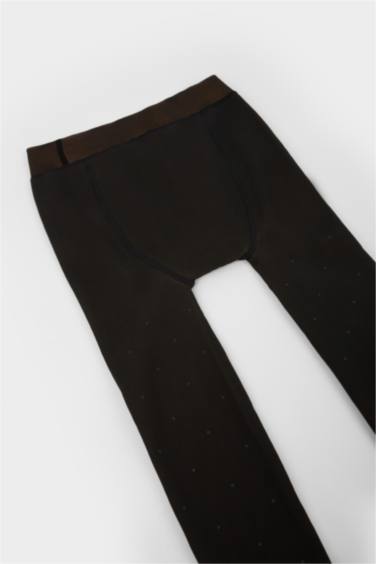 Kadın Puantiyeli Termal Külotlu Çorap - Görsel 7