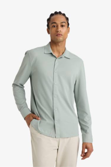 SLIM FIT Uzun Kollu Gömlek - Görsel 7