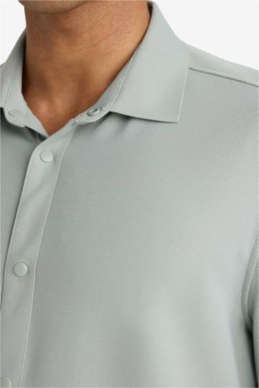 SLIM FIT Uzun Kollu Gömlek - Görsel 9