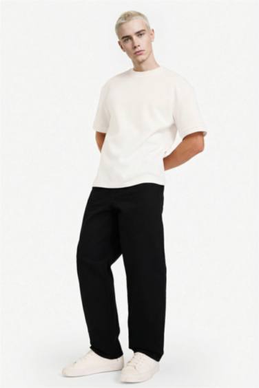 Baggy Fit Geniş Paça Jean Pantolon