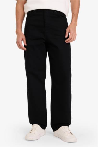 Jean pantalon à jambe large Coupe baggy