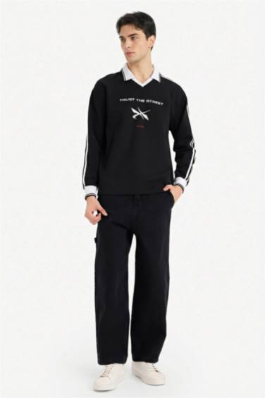 سويت شيرت اوفر سايز بياخة بولو