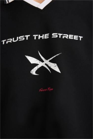 سويت شيرت اوفر سايز بياخة بولو