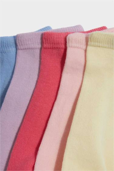 Носки следки из хлопка для девочек, набор из 5 пар