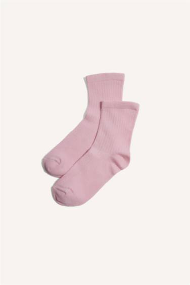 Girl 5 Piece Cotton Long Socks