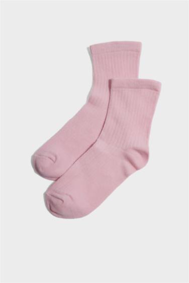 Lot de 5 paires de Chaussettes longues en coton pour fille