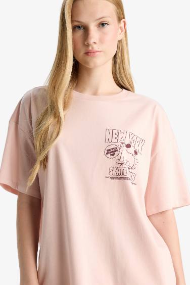 Coool Oversize Geniş Kalıp Sırt Baskılı Kısa Kollu Tişört